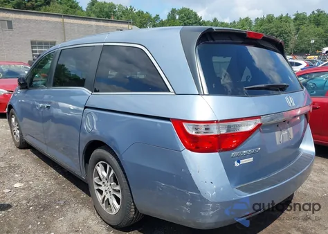 2013 Honda Odyssey Ex-L z USA, uszkodzony, nr VIN 5FNRL5H63DB079014